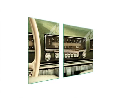 TMK ArtDeko - Snijplank en Beschermer - 100x52 cm - Glas - Radio Design