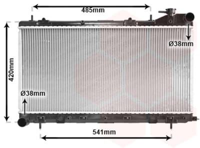 Van Wezel - RADIATOR VOOR SUBARU FORESTER 1997-2002 45111FA200