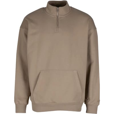 DEF - Zipper Crewneck Sweater/trui - S - Beige