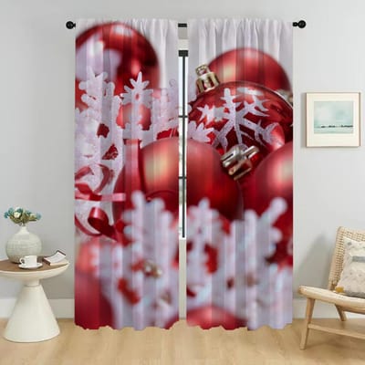 Gordijnen voor Woonkamer Gordijn Kerst Halloween Decoratie Huis Interieur Gordijnen 2 Stuks Scheidingswand Tule voor Slaapkamer W50xH70cmx2pcs-CL brown