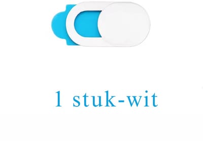 Webcam cover privacy protector - webcam schuifjes - wit- 1 stuk