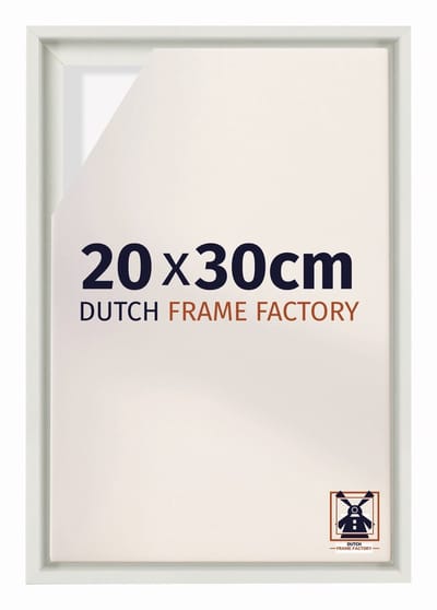 Baklijst 20x30 cm - Wit Mat - Geschikt voor Canvasdoek - MDF Baklijst Lausanne