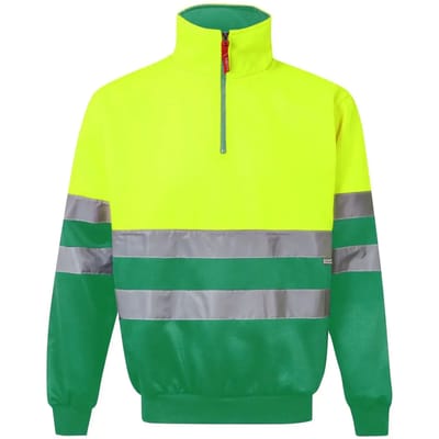 Hoodie met rits hoge zichtbaarheid Velilla