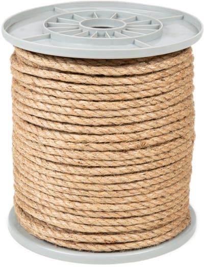 Rubbermagazijn - Jute touw - 8mm - Lengte = 100 meter - Raamkoord - Decoratie - Knutselmateriaal - Tuin- en landbouw