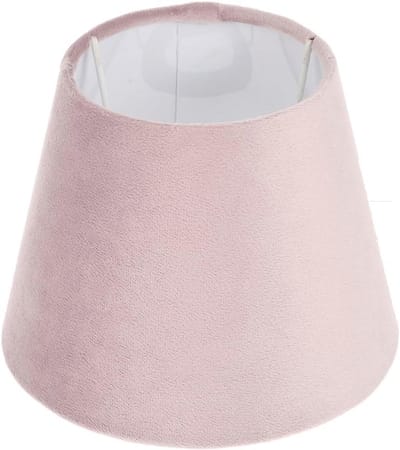 Lampenkap Ovaal - Decoratieve kap - Sfeervol interieur - Handgemaakt velours - 17x17x13cm - Roze