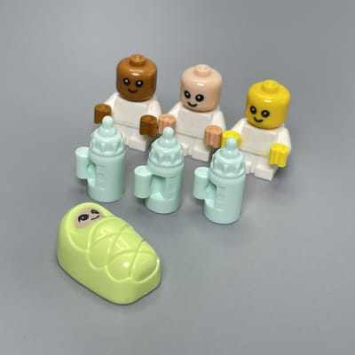 MOC Stenen Veiligheid Baby Draagriem 37822 Gemonteerd Leren Gericht Bouwstenen Poppen Speelgoed Voor Kinderen Cadeaus