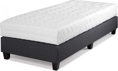 Hotelbed Princeton 80x200, Meubelstof Antraciet