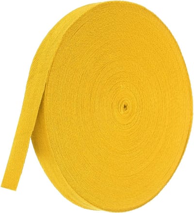 Dailygoods- Keperstof Tape 20 mm - Katoenen Bias Bindband - 50 Meter Rol - Zachte Natuurlijke Singelband - Voor Naaien en Ambachten - Duurzaam Katoen - Naaitape