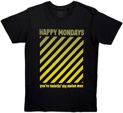 Happy Mondays - You're Twistin' My Melon Man Heren Tshirt - S - Zwart