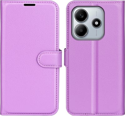 Coverup Hoesje - Geschikt voor Xiaomi Redmi Note 14 5G Hoesje - Coverup Book Case - Paars
