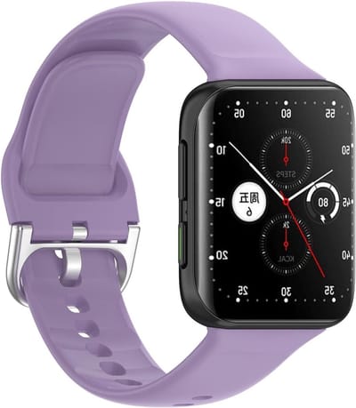 Zachte siliconen sportarmband vervangingsband voor 42mm smartwatch, geschikt voor Oppo Watch 2, comfortabele polsband, accessoires voor horloge
