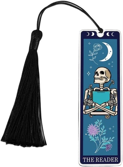 Dailygoods- Boekenlegger Grappig Ontwerp - Tarot Boekenlegger - Geschenk voor Mannen/Vrouwen - Horror Thema - Elegant Design - Nuttig voor Boekenliefhebbers - Boekensteun