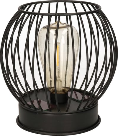 Buiten/tuin zwarte solar lantaarn 17 cm - Tuinverlichting - Tuinlampen - Solarlampen op zonne-energie