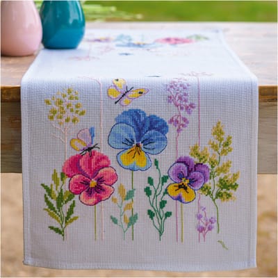 Vervaco - Perlaida loper kit - Viooltjes - PN-0205036 - Borduren - Borduurpakket - Borduurpakket volwassenen - Borduurpakket kind