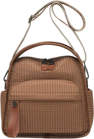 Nylon Schoudertas - Dames Portemonnee - Dagelijks Gebruik - Meerdere Zakken - 36x26x9 cm