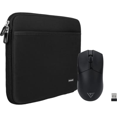 BlueBuilt Laptophoes breedte 36 cm 15-16 inch M Zwart + Vortech Pro Gaming Muis
