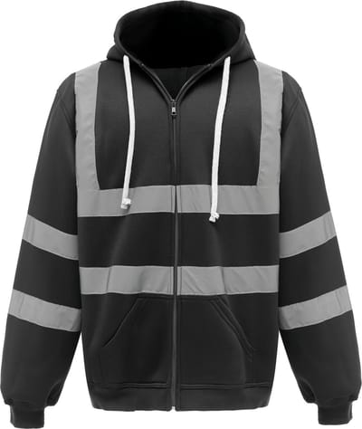 Yoko Full Zip Hooded Sweatshirt YHVK07 - Black - M