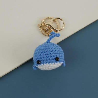 Porte-clés Poupée Hippocampe Mignonne Fabrication à la Main Série Animaux Marins Porte-clés Crocheté pour Sac Pendentif Porte-clés Tricotés Accessoire Personnalisé gray