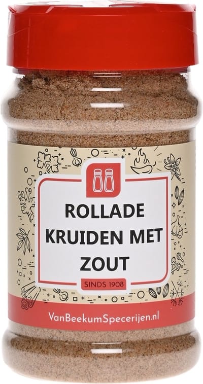 Van Beekum Specerijen - Rollade Kruiden Met Zout - Strooibus 250 Gram