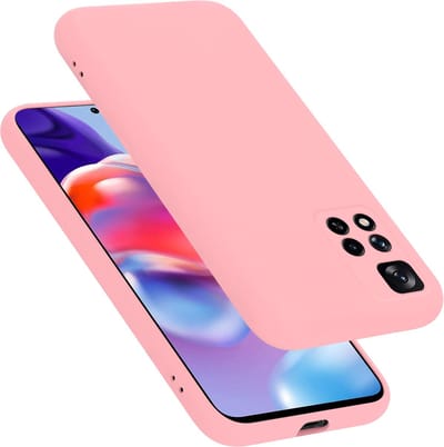 Cadorabo Hoesje geschikt voor Xiaomi RedMi NOTE 11 PRO+ in LIQUID ROZE - Beschermhoes gemaakt van flexibel TPU silicone Case Cover