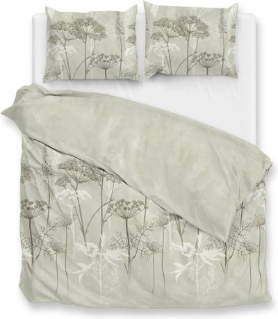 Zohome Traci Dekbedovertrek - Tweepersoons - Flanel - 200x200-220cm - Groen