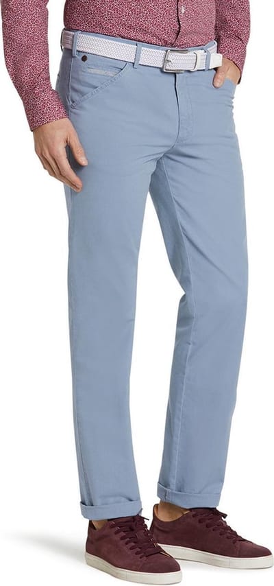 Meyer katoenen broek blauw