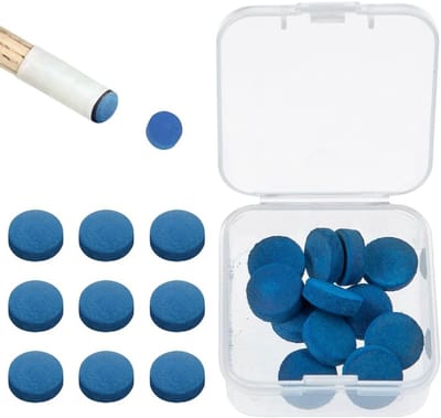 20 biljartkeu-punten 10 mm met draagbare doos - Perfect voor biljartliefhebbers en spelers
