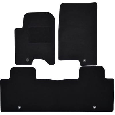 Vloermatten - SSangYong - Rexton 5 - Zwart velours - 4 stuks - Antislip en waterdicht