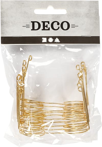 Bril, B: 60 mm, gatgrootte 21 mm, goud, 10 stuk/ 1 doos