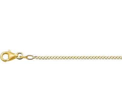 YO&NO - Ketting - Guod - Gourmet - 1,8 mm - 80cm - 585 goud