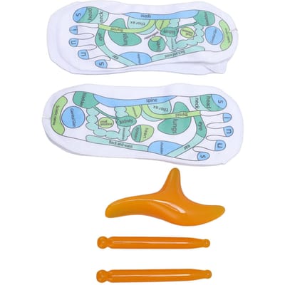 2 Paar Sokken met Rechte Stokken Trigger Point Tool Hoog Elastisch Katoen Zachte Anti-Slip Sokken white