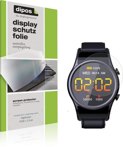 dipos – 6x Matte Beschermfolie geschikt voor DigiKuber FSSB 1.3 Zoll | Krasbestendige & antireflecterende Screenprotector Ultra-Thin