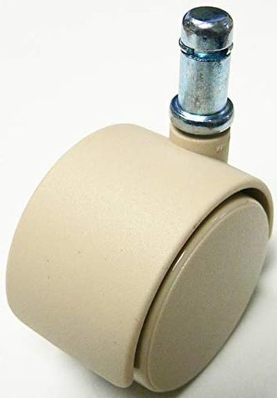 Stoel Caster Wielen - Zwenkwielen Bureastoel - Stoel Repareren - Hard Wiel voor Tapijt - 2 Inch Steel - Wit