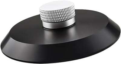 Platenspeler Stabilisator - Draaitafel Gewicht - Muziek Luisteren - Aluminium Constructie - 88 mm Diameter - Zwart
