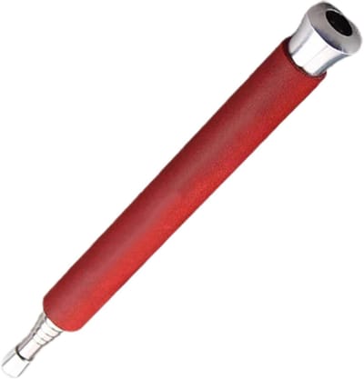 Vuur Blaas Hulp - Kampeer Accessoire - Kampvuur Maken - Intrekbaar Ontwerp - 62.5 cm Uitbreidbaar - Rood