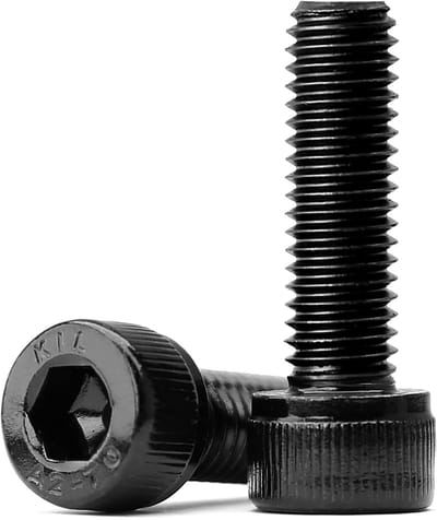 Dailygoods- Cilinderkopbouten 30 stuks - M6 x 16 mm - Roestvrij staal - Zwart oxide - Volledige schroefdraad - Duurzaam en roestbestendig - Schroeven