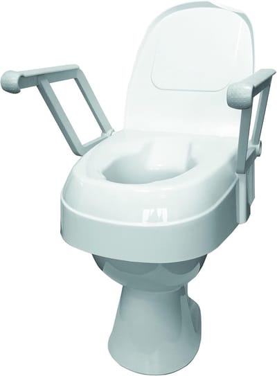 Toiletverhoger met Armleuningen en Hoogte-instellingen