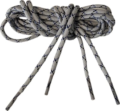 schoenveters - licht-grijs-blauw - roundies - 120 cm lang x4 mm breed