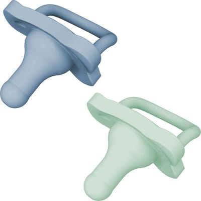 Dr. Brown’s HappyPaci Fopspeen - 0-6 mnd - Blauw Groen - 2 stuks