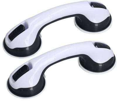 Dailygoods- Badgrepen 2-pack - Antislip Douche Handvat - Veiligheidsbeugels voor Ouderen - Sterke Zuignap - Slijtvast Kunststof - Verstelbaar Ontwerp - Douchehandgreep