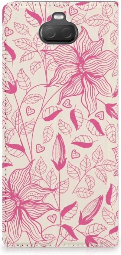 Sony Xperia 10 Plus Smart Cover Pink Flowers