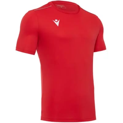 Macron Rigel Hero Shirt Korte Mouw Kinderen - Rood | Maat: 128