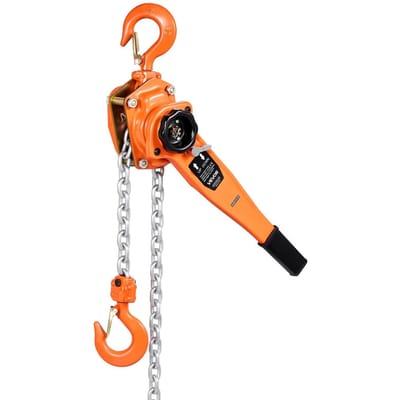Handmatige Hefkettingtakel, 1-1/2T 1500KG Capaciteit Heavy Duty Come Along, 3M Hefketting van G80 Legeringstaal Met Dubbele Ratel Mechanische Rem, 360° Draaibaar