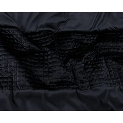 Sleeptime Dekbedovertrek Velvet Band Zwart - Eenpersoons 140 x 200/220 cm + 1 kussensloop