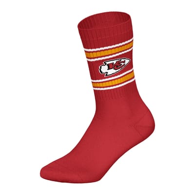 NFL KANSAS CITY CHIEFS Crew Socks - 3-pack - Rood/Wit/Zwart - Maat 39/42