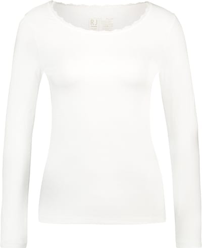 RJ Thermo Dames Shirt Lange Mouw met Kant Wolwit M