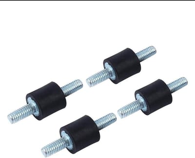 4 Stuks M4 Anti-Vibratie Rubber Isolatiehouders voor Montage, Schokabsorberende Dubbele Spiralen en Geluidsisolatie