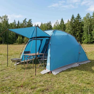 vidaXL - Tunneltent - Blauw - 361 - x - 235 - x - 147 - cm