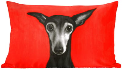Sierkussens - Kussentjes Woonkamer - 60x40 cm - Windhond - Minimalistisch - Rood