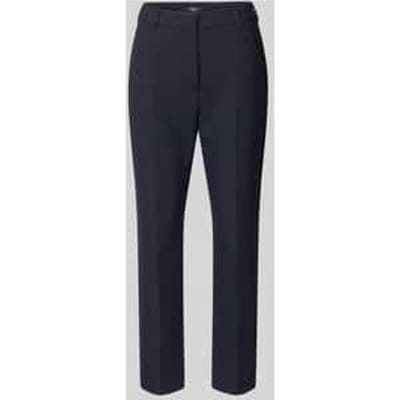 Slim fit bandplooibroek met viscose Model 'RANA'